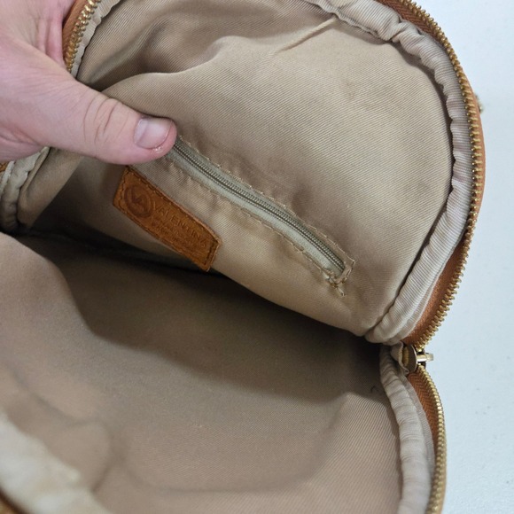 Valentina Red Pebbled Italian Leather Sling Backpack Convertible Small Bag - Picture 3 of 10